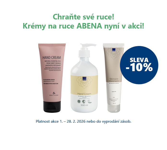 Krémy na ruce ABENA v únoru se slevou 10 %
