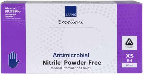 Rukavice antimikrobiální NITRIL XS, nepudrované, 200 ks/bal.