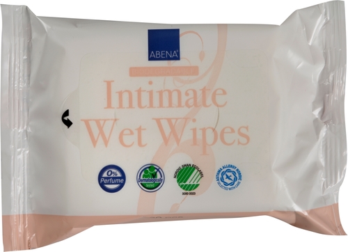 Biodegradabilní vlhčené ubrousky pro intimní hygienu, 20 ks Biodegradabilní vlhčené ubrousky pro intimní hygienu, 20 ks