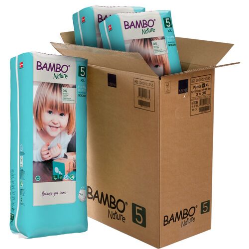 Bambo Nature PANTS 5 - Tall (dvojité balení), 11-17 kg - měsíční balení, (114 ks plen)