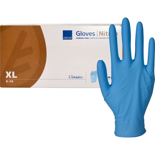 Rukavice Nitril XL Classic, nepudrované, modré