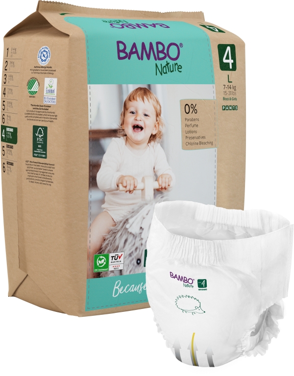 Bambo Nature PANTS 4, 7-14 kg, paper bag