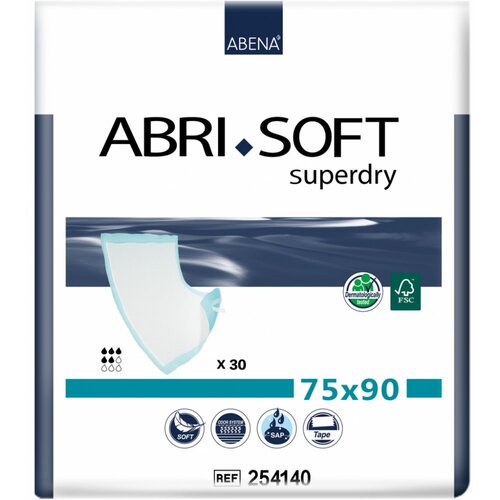 ABRI SOFT SUPERDRY podložka s lepítky, 90x75 cm