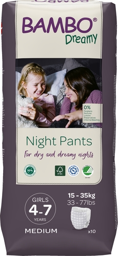 Bambo Dreamy Nights PANTS 4-7 GIRL, 15-35 kg